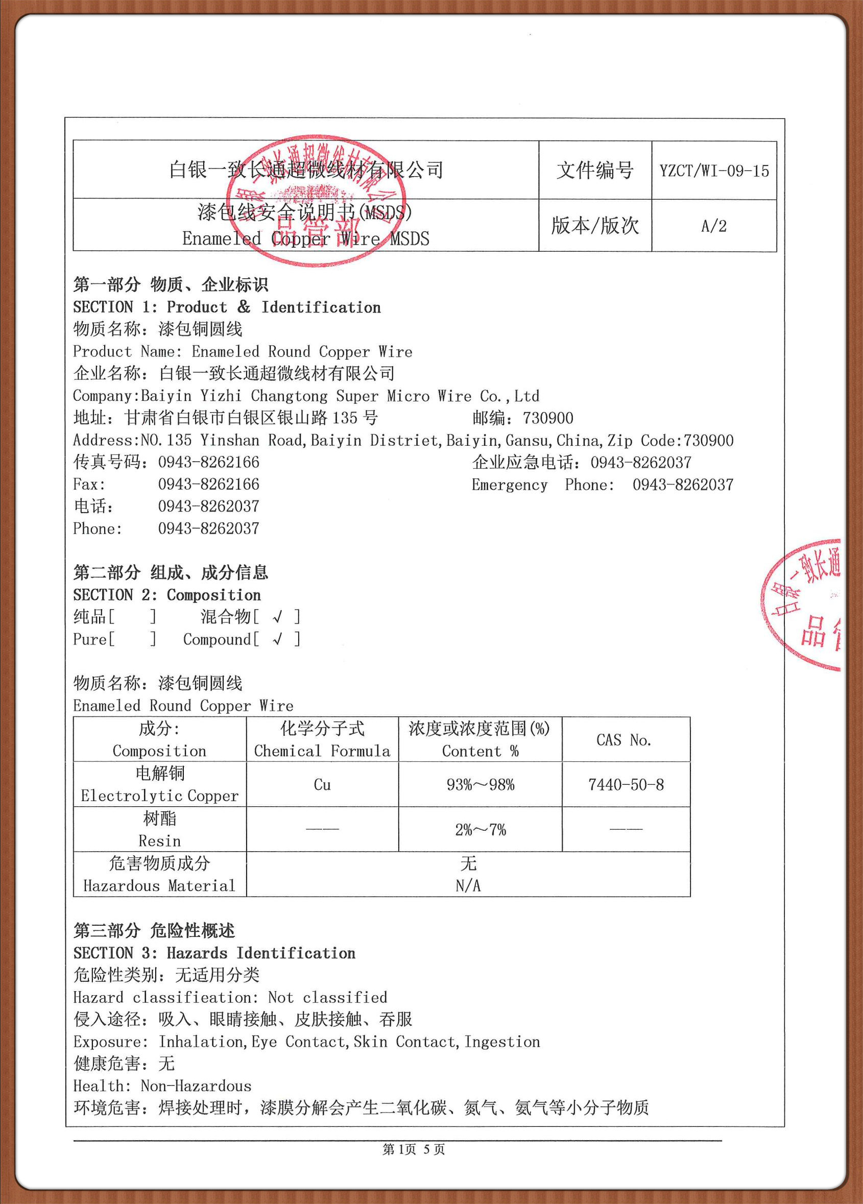 MSDS