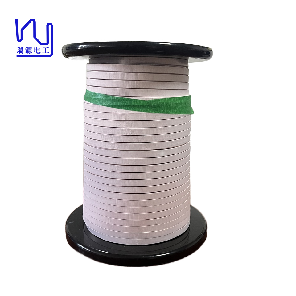 2USTC-F 0.08mmx3000 insulated copper wire 9.4mmx3.4mm nylon served litz wire
