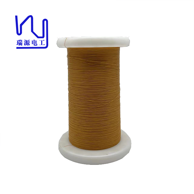 0.15mm Yellow Solderable Triple Insulated wire For Power Supply Transformer