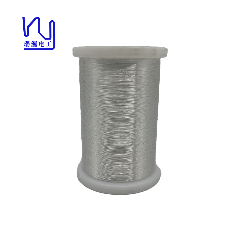 2UEW-F 0.18mm High purity 4N 99.99% Enameled Silver Wire For Audio