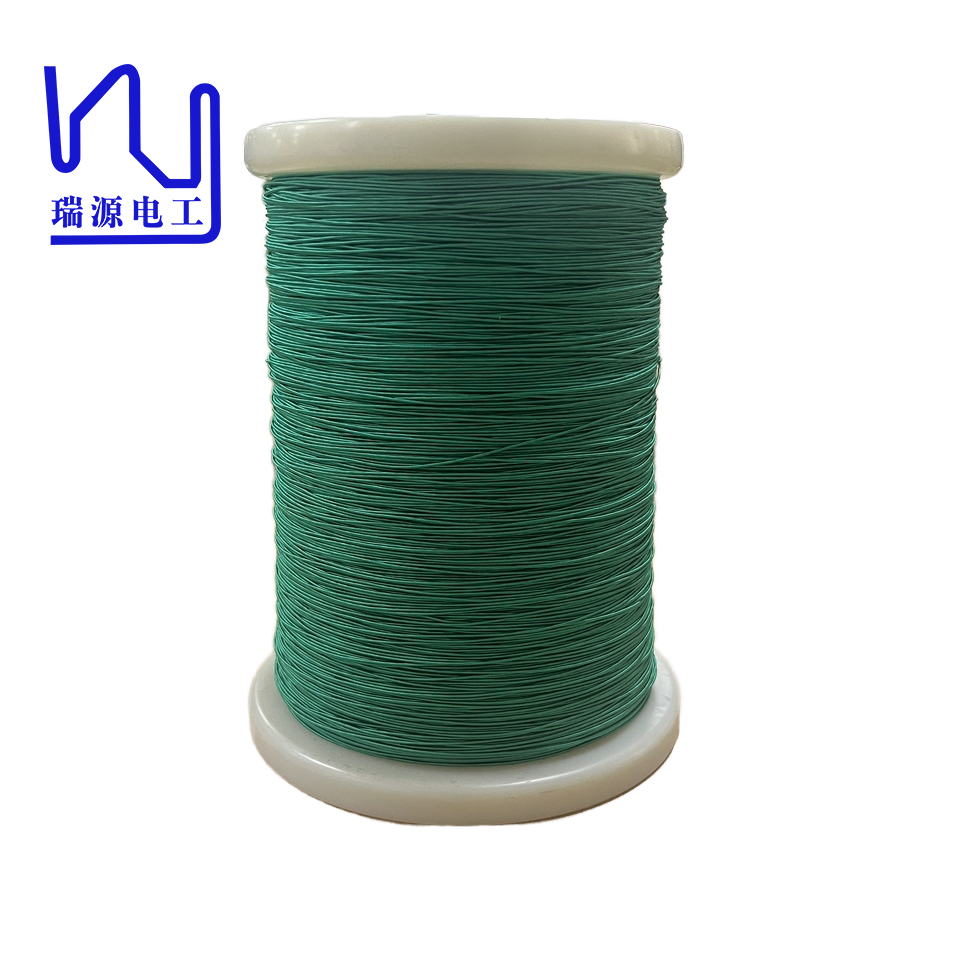 USTC-F 0.1mmx 50 Green Natural silk covered litz wire for high-end audio equipment