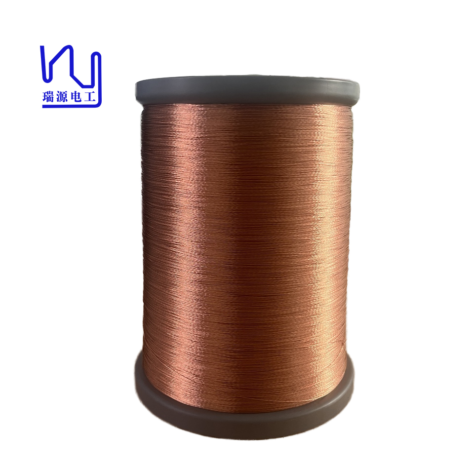 2UEWF 4X0.2mm litz wire Class 155 High Frequency Copper Stranded Wire For Transformer