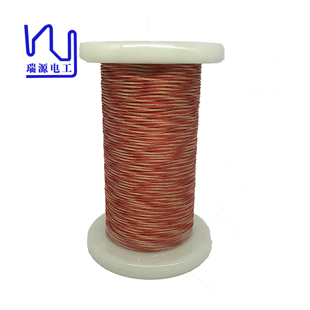 0.1mm x200 Red Color Twist Copper wire Double-color Litz Wire