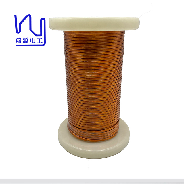 0.06mm x 1000 Film Wrapped Stranded Copper Enameled Wire Profiled Flat Litz Wire