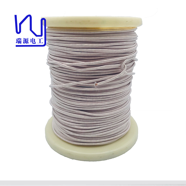0.13mmx420 Enameled Stranded Copper Wire Nylon / Dacron Covered Litz Wire