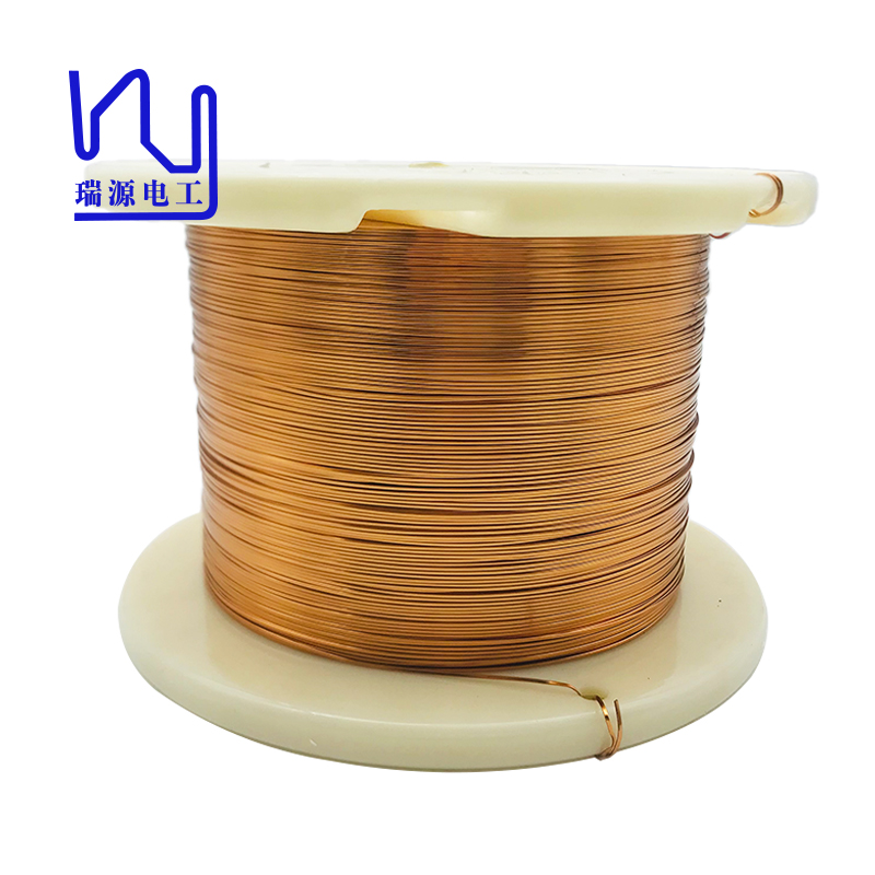 AIWSB 0.5mm x1.0mm Hot Wind Self Bonding Enameled Copper Flat Wire