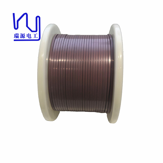 Custom PEEK wire, rectangular enameled copper winding wire for medical coil assembly